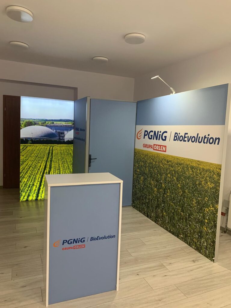 Stoisko podświetlane led