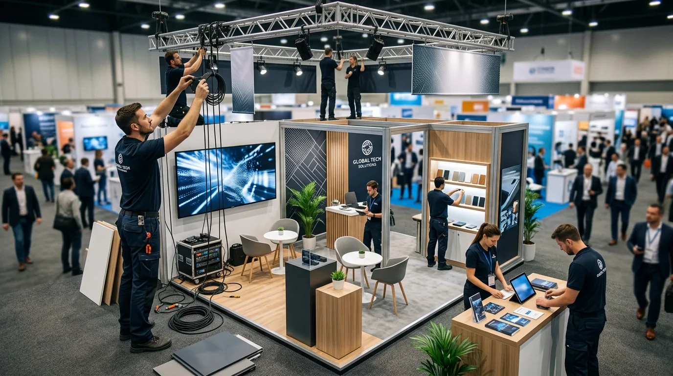 Główne komponenty budżetu stoiska targowego poza wynajmem